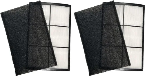 Vista 10 de Nispira PECOMFIL Breeze Filtro de repuesto para purificador de aire de mesa Purezone Breeze PECOMPAP 2 en 1 True HEPA carbón activado 1 paquete