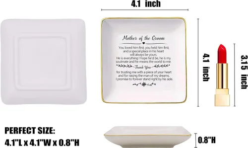Vista 5 de Regalo para la madre del novio de la novia You Loved Him First, You Held Him First Thank You Gift for New Mom Regalos de boda Regalos