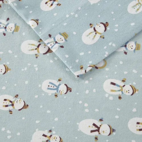 Vista 170 de Sleep Philosophy - True North - Juego de sábanas de franela, 100% de algodón, cómodo, bonito y muy suave, con bolsillo elástico que se adapta a