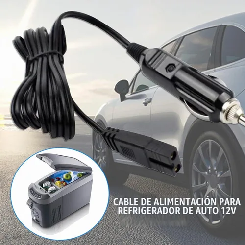 Vista 5 de Cable de extensión de encendedor de cigarrillos de 12 V CC, cable de alimentación para refrigerador de automóvil, cable de repuesto para caja