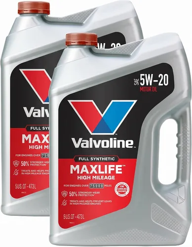 Vista 57 de Valvoline - Aceite de motor sintético completo de alto millaje con MaxLife Technology SAE 10W-30, 5 cuartos de galón, caja de 3