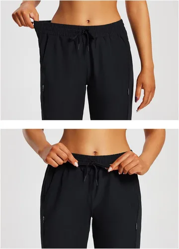 Vista 4 de BALEAF Pantalones cortos de 15 pulgadas de largo para mujer, pantalones cortos capri por debajo de la rodilla, ligeros, de secado rápido, cintura