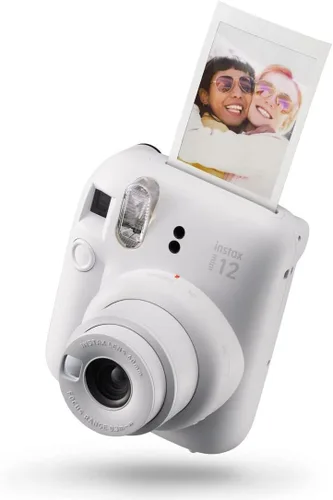 Vista 2 de Fujifilm instax Mini 12 - Cámara instantánea con paquete de 40 películas de disparo, color blanco arcilla