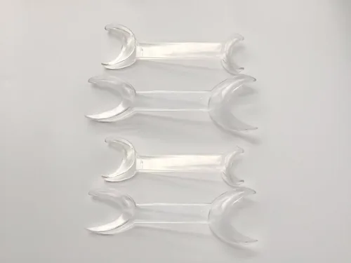 Vista 3 de 4 unids/2 sets dentales de doble cabeza en forma de T intraoral mejilla retractor boca abridor