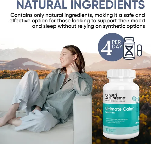 Vista 6 de Nutri Supreme Ultimate Calm, apoya el estado de ánimo tranquilo y relajado, sueño de calidad, 90 cápsulas naturales