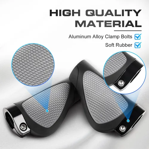 Vista 4 de Addmotor Agarres para manillar de bicicleta, protección de muñeca, textura suave, material de poliuretano, apto para manillar de bicicleta de 0.874