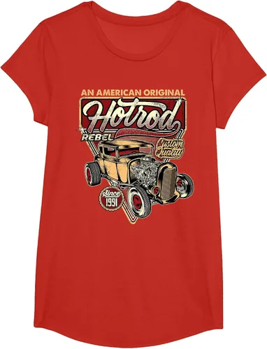 Vista 61 de Camiseta vintage Hot Rod Speed and Power para hombre Asphalt Grey