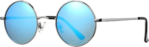 Vista 7 de Pro Acme - Gafas de sol polarizadas redondas para hombre y mujer, estilo John Lennon