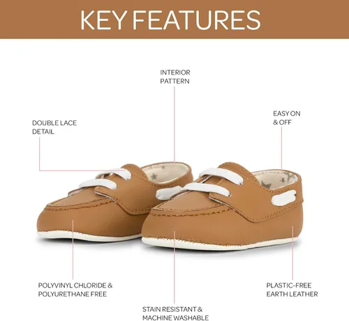 Vista 3 de JuJuJuBe - Zapatos náuticos de cuero vegano lavables a máquina