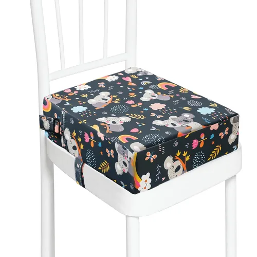 Vista 12 de Asiento elevador para niños pequeños para silla de cocina, mesa de comedor, lavable, grueso, resistente, silla elevadora portátil para niños