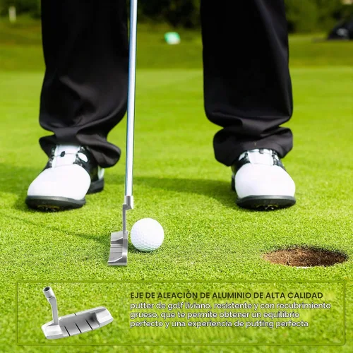 Vista 5 de Putter de golf – Putters de golf para hombres diestros o putter de golf para mujeres Mini palos de golf – Putters de mano derecha de 33 pulgadas