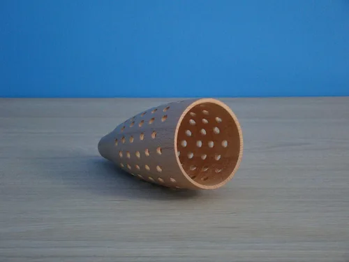 Vista 4 de Lámpara de cohete espacial, lámpara de madera cohete para niños