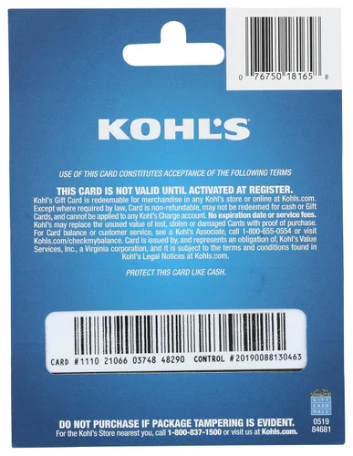 Vista 2 de Tarjeta de regalo de Kohl