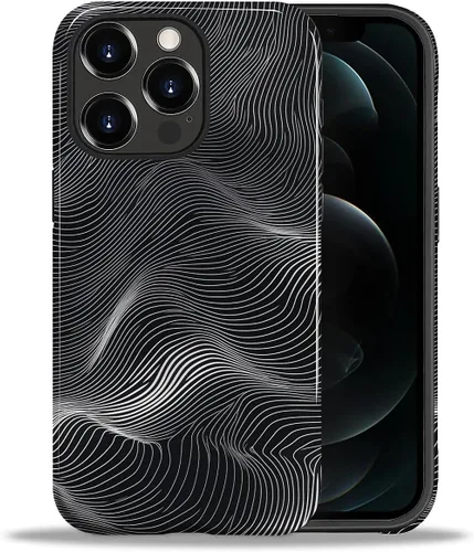 Vista 64 de ZHEGAILIAN Funda para iPhone 11, carcasa dura a prueba de golpes + silicona suave 2 en 1 híbrida, parachoques a prueba de caídas - Vidrio manchado