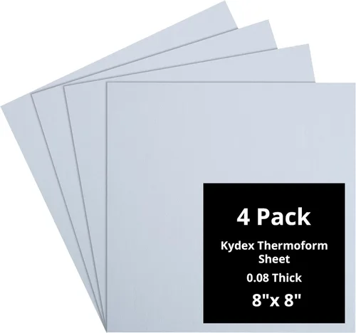Vista 148 de Kydex Sheets - Solid Color DIY Kit for Crafting Holsters, Sheaths, and Mag Pouches - (8x8, 8x12, 12x12), Premium Thermoform Sheets - Thick, Durable