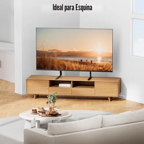 Vista 7 de ELIVED Universal Table Top TV Stand for Most 27-55 Inch Flat/Curved TVs Soporte de patas ajustables en altura de la base de TV, patas de repuesto