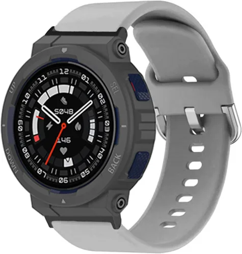 Vista 6 de hengkang Correas de reloj Amazfit Active Edge para mujeres y hombres, elegantes correas de repuesto de silicona ajustables para Amazfit Active Edge
