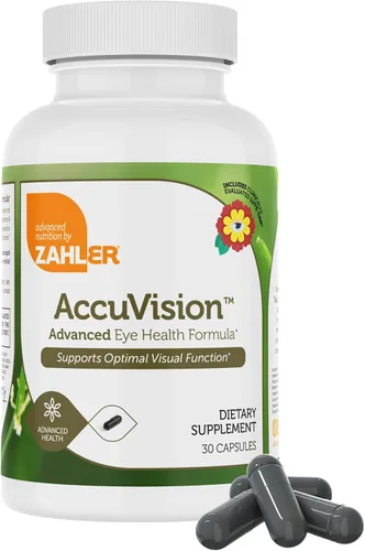 Vista 2 de Zahler AccuVision, fórmula avanzada para la salud ocular, 30 cápsulas