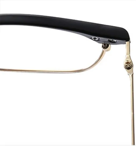 Vista 5 de Shiratori Gafas de lente transparente retro vintage con montura de cuerno de 1.693 in