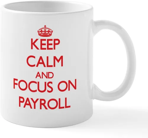 Vista 57 de CafePress Coffee Then Payroll Mugs - Taza de café de cerámica (11 oz)