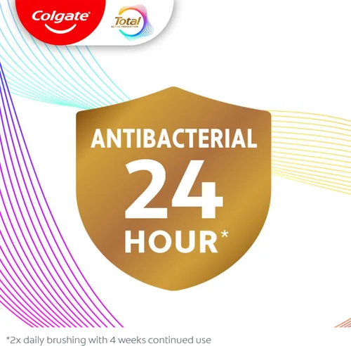 Vista 5 de Colgate Total Active Prevention Pasta dental blanqueadora, pasta dental con flúor blanqueador, fórmula clínicamente probada que combate