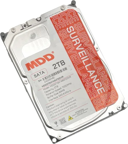 Vista 2 de MDD 2TB 64MB caché 7200RPM SATA 6.0Gb/s 3.5inch disco duro de vigilancia interna - MDD2TSATA6472DVR