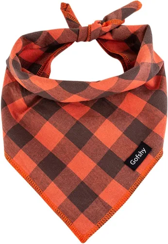 Vista 8 de Bandana para perro chico, bufanda para perro negro azul pequeño, bufanda de bufalo a cuadros, impresión ajustable, pañuelo, babero, accesorios