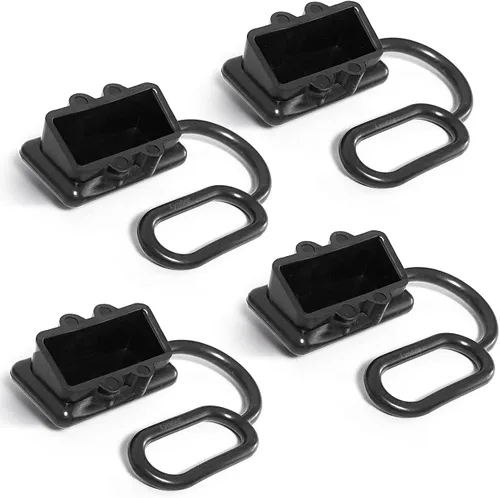 Vista 9 de Cubiertas de Conector Rápido de Batería Cubierta de Goma Antipolvo para Desconexión Rápida de Batería de 175 Amperios (2pcs, Negro)