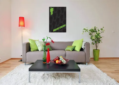 Vista 2 de Scorpio Posters Póster de Billie Eilish Blohsh con licencia oficial, 24 x 36 pulgadas