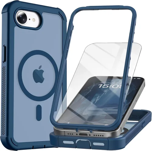 Vista 58 de Magnetic for iPhone SE 3rd&2nd Case with Screen Protector-Army Green