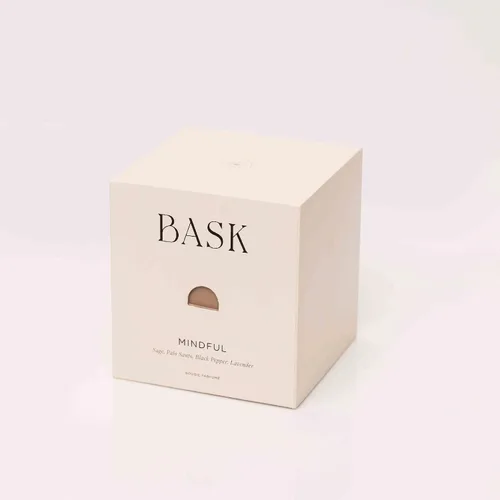 Vista 5 de Bask - Velas relajantes para el hogar - Velas perfumadas - Velas de invierno - Regalos para mujeres y hombres - Fragancia: consciente