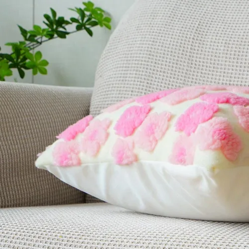 Vista 3 de Juego de 2 fundas de almohada decorativas para sofá, cama, sala de estar, 18 x 18 pulgadas, color verde claro