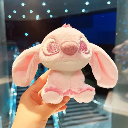 Vista 4 de Lindo llavero de felpa, llavero de animal de peluche suave, llaveros de dibujos animados, accesorios para llavero, monedero, mochila con dijes