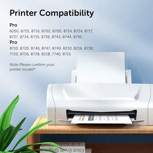 Vista 2 de Combo de cartuchos de tinta compatibles 952XL última actualización de repuesto para cartuchos de tinta HP 952 XL para Officejet Pro 7740 8210 8710