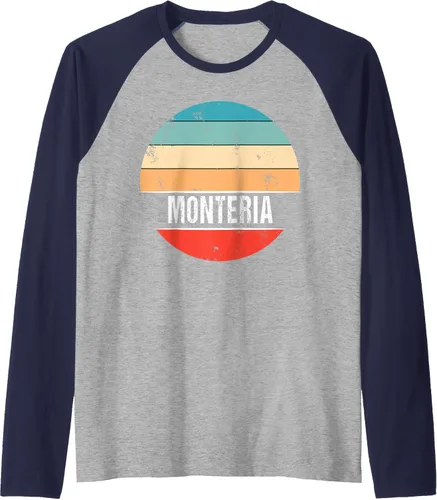 Vista 5 de Montería Colombia City Trip Raglan Baseball Tee