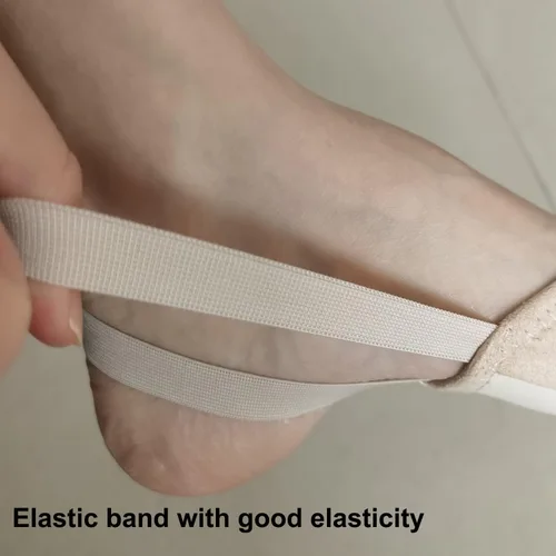 Vista 4 de A&K L'YDIA Tenis de gimnasia rítmica de pirouette de lona para baile y jazz, para mujeres y hombres, niñas, niños pequeños y niños pequeños