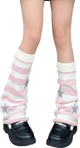 Vista 19 de Sexybody Calentadores de piernas para mujer, Y2K Kawaii con estampado de araña, gótico, Harajuku, Lolita, elegantes y bonitos, calcetines japoneses