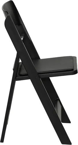 Vista 8 de Flash Furniture Hercules Tucker - Silla plegable de resina negra comercial, ligera, asiento extraíble acolchado de vinilo, para uso en interiores