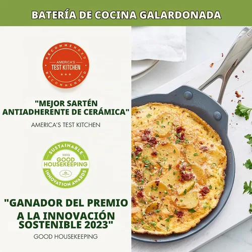 Vista 2 de GreenPan Valencia Pro 9.5" Ceramic Nonstick Crepe Pan, Hard Anodized