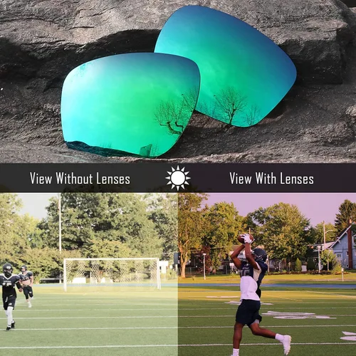 Vista 5 de TRUSHELL Lentes de repuesto polarizadas Kits de goma para Oakley Flak Jacket XLJ OO9009 Sunglass