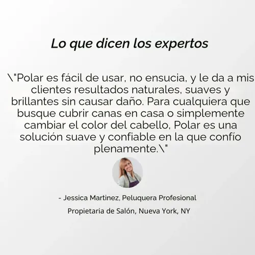 Vista 6 de POLAR HAIR CARE Kit de Champú Tinte de Cabello Natural Vegano Semipermanente para Cabello Canoso, Mujeres y Hombres (Marrón Oscuro), EE.UU. 6.76 Fl