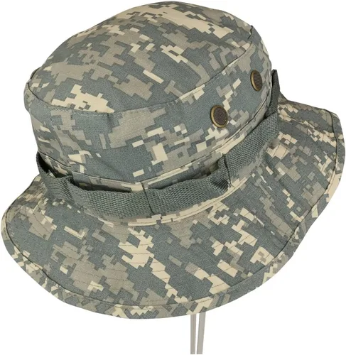 Vista 3 de Armycrew Gorra Jungle Boonie de algodón resistente al desgarro con correa para la barbilla ACU