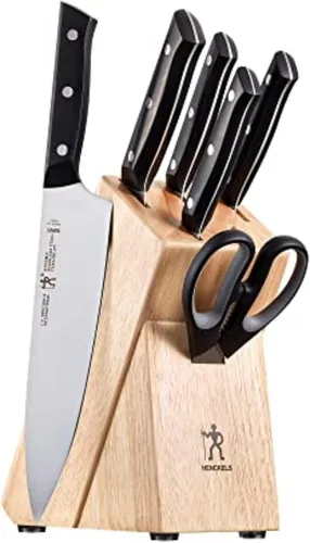 Vista 12 de HENCKELS Dynamic Razor-Sharp - Juego de cuchillos de 12 piezas, cuchillo de chef, cuchillo de pan, cuchillo de carne, diseño alemán informado por