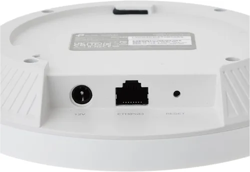 Vista 4 de TP-Link EAP650 Punto de acceso inalámbrico ultradelgado Omada True WiFi 6 AX3000 Adaptador de corriente incluido Malla, roaming sin
