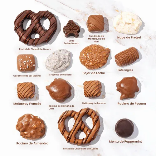 Vista 7 de Cesta de regalo de chocolate, arreglo de bandeja de regalos de dulces, caja de aperitivos gourmet, idea de regalo para Acción de Gracias, Navidad