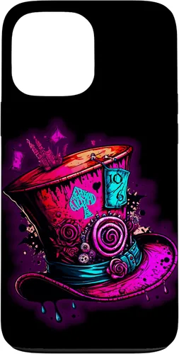 Vista 23 de Funda para iPhone 11 Pro Max We're All Mad Here Pink Steampunk Alicia en el país de las maravillas