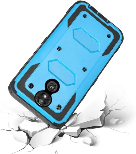 Vista 6 de Asuwish Funda de teléfono para Moto E5 Play E 5 Cruise 5E Go, híbrida, resistente, a prueba de golpes, dura, a prueba de caídas, protección