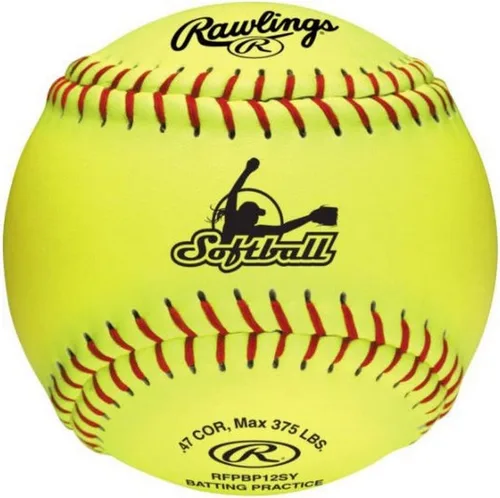 Vista 4 de Rawlings Pelotas de sóftbol para práctica de bateo Opciones de 11" y 12" Opciones de 6 y 12