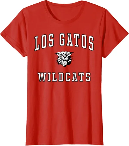 Vista 73 de Camiseta de Los Gatos de la escuela secundaria de Wildcats C1