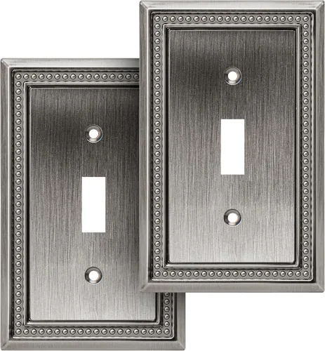 Vista 121 de Henne Bery Sunken Pearls Placa de Pared Decorativa de Servicio Pesado Placa de Interruptor Cubierta de Tomacorriente